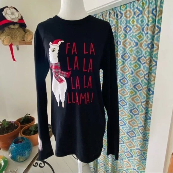 North Pole Trading Company Llama Long Sleeve T-shirt (size S) - Picture 1 of 9
